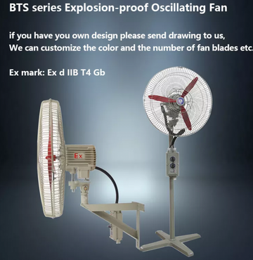 EXPLOSION PROOF HAZARDOUS LOCATION PEDESTAL FAN 24" 110V