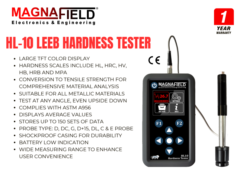 Magnafield Hardness Testers (UCI & Leeb) for Sale | MENA & Africa