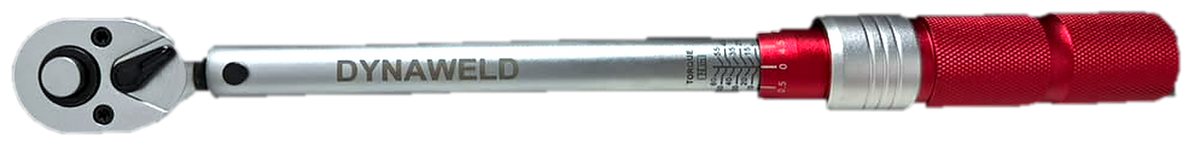 Dynaweld click torque wrench with dual N·m and ft·lb scale
