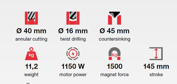 Euroboor Magnetic Drilling Machine ECO.40S