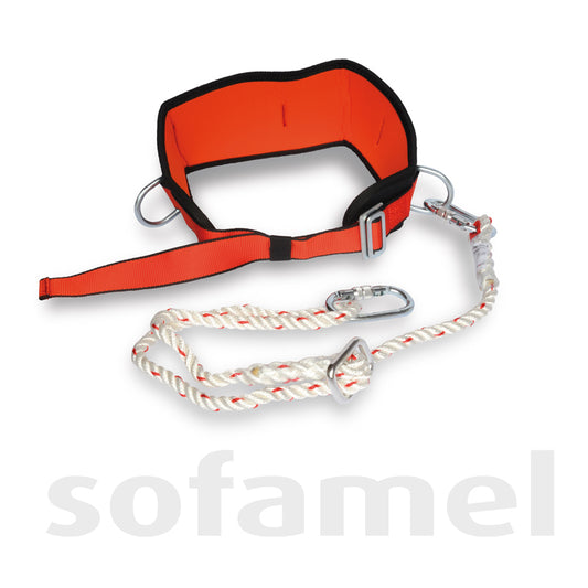 Support belt with rope