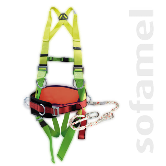 Fall-arrest harness with belt